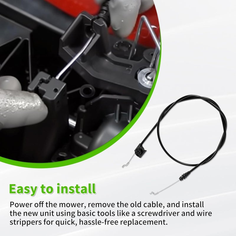 ranwin 54530-VL0-S01 Lawn Mower Brake Cable, Compatible with Hon da HRR216 HRX217 HRR216K9 HRR216K10 HRX217K5 HRX217K6 Lawn Mower Drive Cable, 1 Pack - Image 5